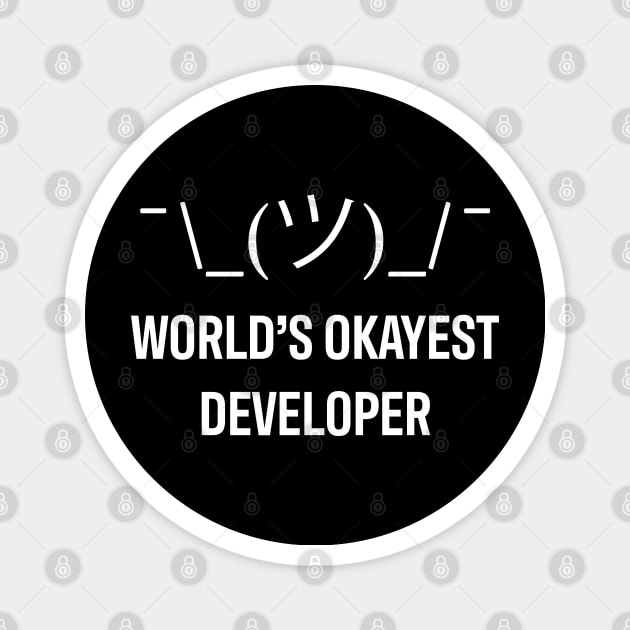 Developer World Okayest Developer Magnet by thedevtee